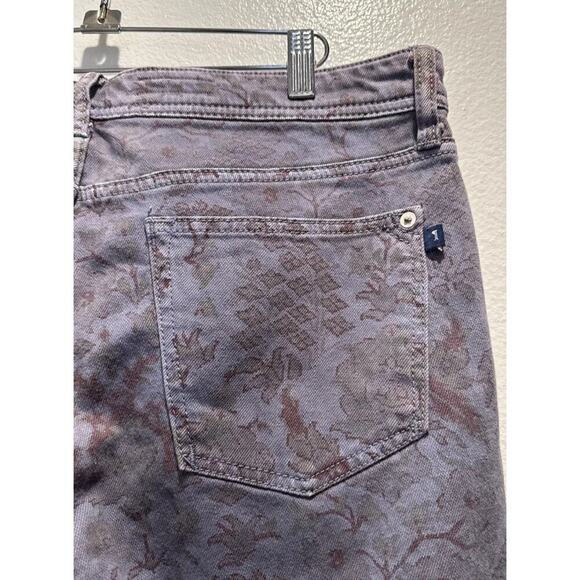 Anthropologie Pilcro Size 30 The Slim Boyfriend Jeans Vintage Floral Print Boho - Picture 6 of 10